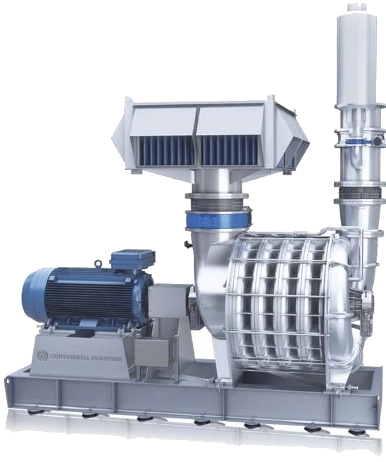 Soplador centrífugo multietapa Continental Blowers para aplicaciones industriales de alta presión